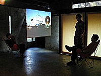 "Stop and Go," Video installation, 2001 image
